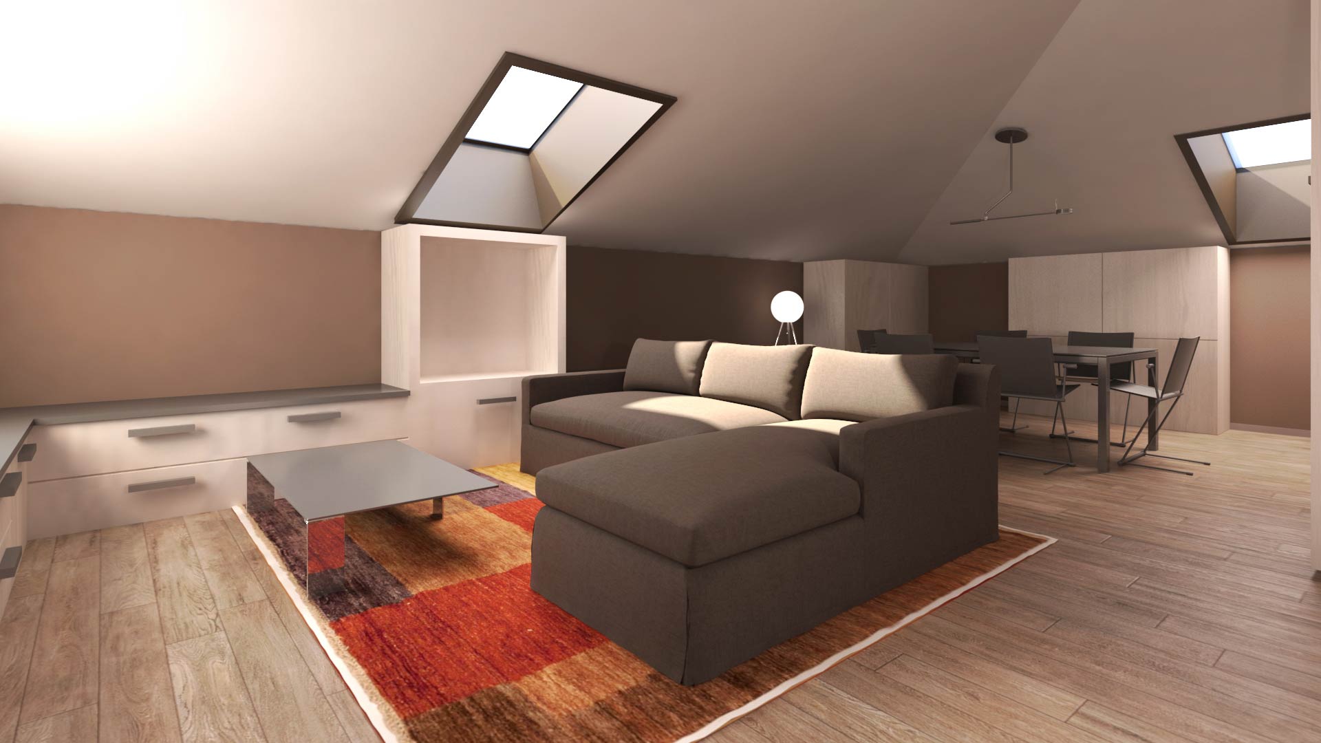 Soggiorno Sottotetto